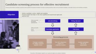 Streamlining Hiring Process Candidate Screening Process For Effective Recruitment