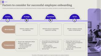 Streamlining Hiring Process Factors To Consider For Successful Employee Onboarding