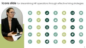 Streamlining HR Operations Through Effective Hiring Strategies Powerpoint Presentation Slides Designed Appealing