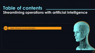 Streamlining Operations With Artificial Intelligence Powerpoint Presentation Slides Visual Slides