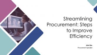 Streamlining Procurement Steps To Improve Efficiency PPT Presentation AT