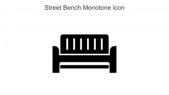 Street Bench Monotone Icon In Powerpoint Pptx Png And Editable Eps Format