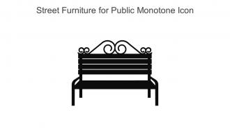 Street Furniture For Public Monotone Icon In Powerpoint Pptx Png And Editable Eps Format