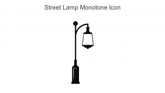 Street Lamp Monotone Icon In Powerpoint Pptx Png And Editable Eps Format