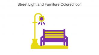 Street Light And Furniture Colored Icon In Powerpoint Pptx Png And Editable Eps Format