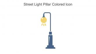 Street Light Pillar Colored Icon In Powerpoint Pptx Png And Editable Eps Format