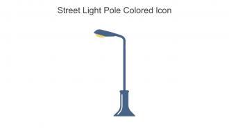Street Light Pole Colored Icon In Powerpoint Pptx Png And Editable Eps Format