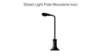 Street Light Pole Monotone Icon In Powerpoint Pptx Png And Editable Eps Format