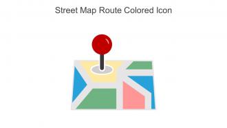 Street Map Route Colored Icon In Powerpoint Pptx Png And Editable Eps Format