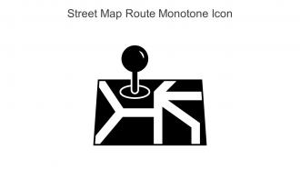 Street Map Route Monotone Icon In Powerpoint Pptx Png And Editable Eps Format