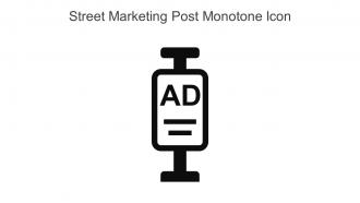Street Marketing Post Monotone Icon In Powerpoint Pptx Png And Editable Eps Format