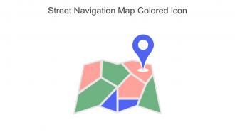 Street Navigation Map Colored Icon In Powerpoint Pptx Png And Editable Eps Format
