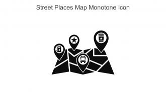 Street Places Map Monotone Icon In Powerpoint Pptx Png And Editable Eps Format
