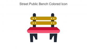 Street Public Bench Colored Icon In Powerpoint Pptx Png And Editable Eps Format