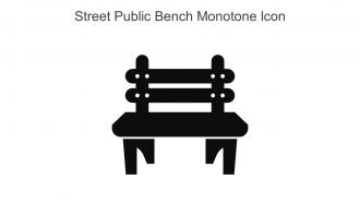 Street Public Bench Monotone Icon In Powerpoint Pptx Png And Editable Eps Format
