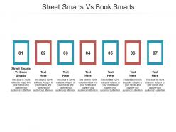 Street smarts vs book smarts ppt powerpoint presentation infographics layout cpb
