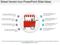 Street vendor icon powerpoint slide ideas
