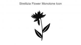 Strelitzia Flower Monotone Icon In Powerpoint Pptx Png And Editable Eps Format