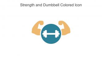 Strength And Dumbbell Colored Icon In Powerpoint Pptx Png And Editable Eps Format