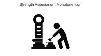 Strength Assessment Monotone Icon In Powerpoint Pptx Png And Editable Eps Format
