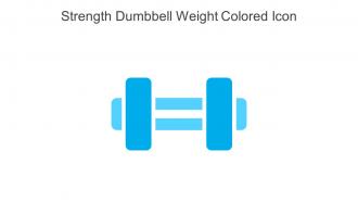 Strength Dumbbell Weight Colored Icon In Powerpoint Pptx Png And Editable Eps Format