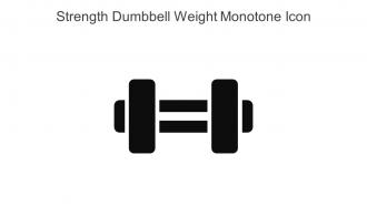 Strength Dumbbell Weight Monotone Icon In Powerpoint Pptx Png And Editable Eps Format