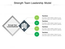 Strength team leadership model ppt powerpoint presentation model gridlines cpb