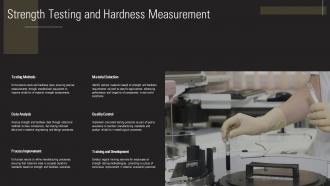 Strength Testing And Hardness Measurement Metallography ST AI SS