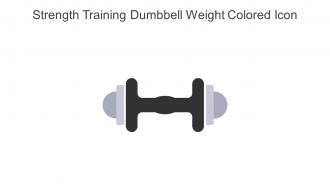 Strength Training Dumbbell Weight Colored Icon In Powerpoint Pptx Png And Editable Eps Format