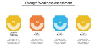 Strength weakness assessment ppt powerpoint presentation gallery model cpb