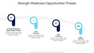 Strength Weakness Opportunities Threats In Powerpoint And Google Slides Cpb