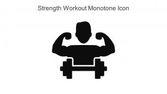 Strength Workout Monotone Icon In Powerpoint Pptx Png And Editable Eps Format