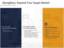 Strengthen expand your target market ppt powerpoint presentation file infographics