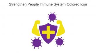 Strengthen People Immune System Colored Icon In Powerpoint Pptx Png And Editable Eps Format
