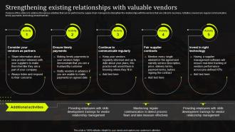 Strengthening Existing Relationships With Valuable Vendors Stand Out Supply Chain Strategy