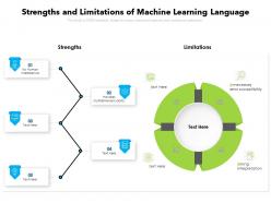 Strengths and limitations of machine learning language