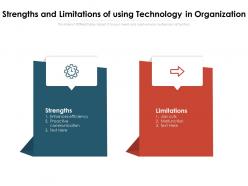 Strengths and limitations of using technology in organization