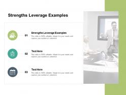 Strengths leverage examples ppt powerpoint presentation gallery infographic template cpb