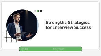 Strengths Strategies For Interview Success PPT Template AT