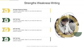 Strengths Weakness Writing In Powerpoint And Google Slides Cpb