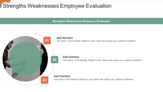 Strengths Weaknesses Employee Evaluation In Powerpoint And Google Slides Cpb
