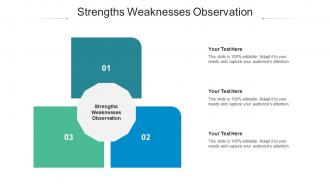 Strengths Weaknesses Observation Ppt Powerpoint Presentation Files Cpb