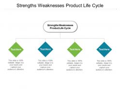 Strengths weaknesses product life cycle ppt powerpoint presentation ideas summary cpb
