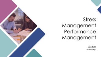 Stress Management Performance Management PPT Structure AT