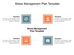 Stress management plan template ppt powerpoint presentation file deck cpb