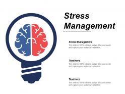 Stress management ppt powerpoint presentation infographic template information cpb