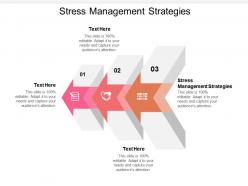 Stress management strategies ppt powerpoint presentation gallery design templates cpb