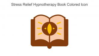 Stress Relief Hypnotherapy Book Colored Icon In Powerpoint Pptx Png And Editable Eps Format