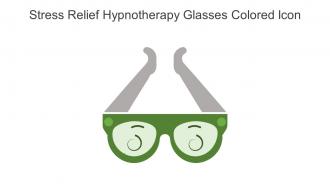 Stress Relief Hypnotherapy Glasses Colored Icon In Powerpoint Pptx Png And Editable Eps Format