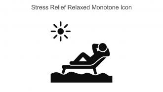 Stress Relief Relaxed Monotone Icon In Powerpoint Pptx Png And Editable Eps Format